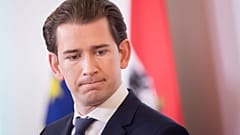 Sebastian Kurz osztrák kancellár bécsi sajtóértekezletén 2020. július 21-én.
