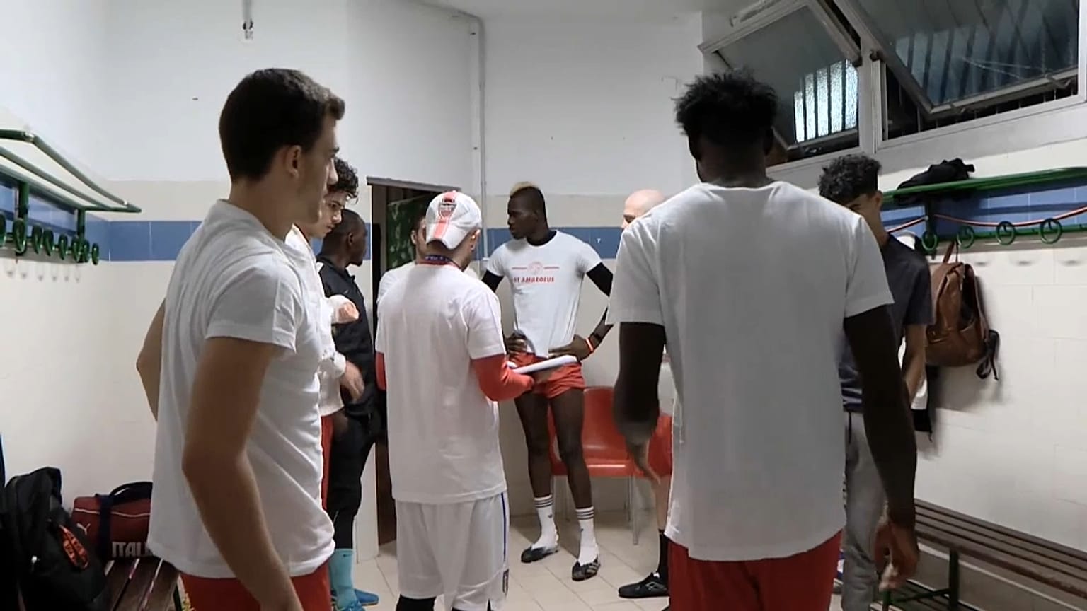  El equipo antes de entrar al campo