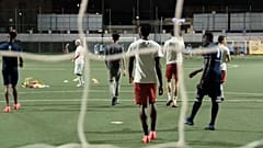 Sessão de treino da equipa do St. Ambroeus FC