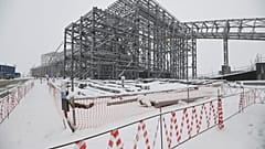 A view of the Udokan copper industrial complex under construction in eastern Siberia's Zabaikalsky region.