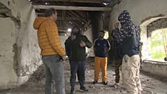 Flüchtlingsbehausung an der ungarischen Grenze