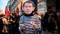 Demonstartion vor ÖVP-Zentrale