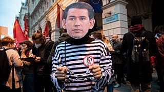 Demonstartion vor ÖVP-Zentrale