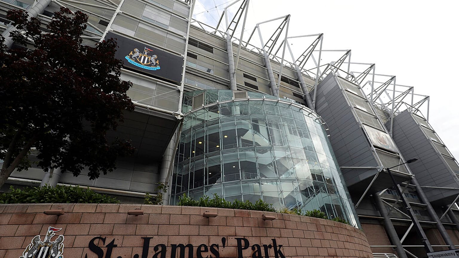 A general view of Newcastle United's stadium ahead of news of the latest developments in the sale of the club to the Saudi sovereign wealth fund for $408m