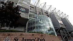 A general view of Newcastle United's stadium ahead of news of the latest developments in the sale of the club to the Saudi sovereign wealth fund for $408m