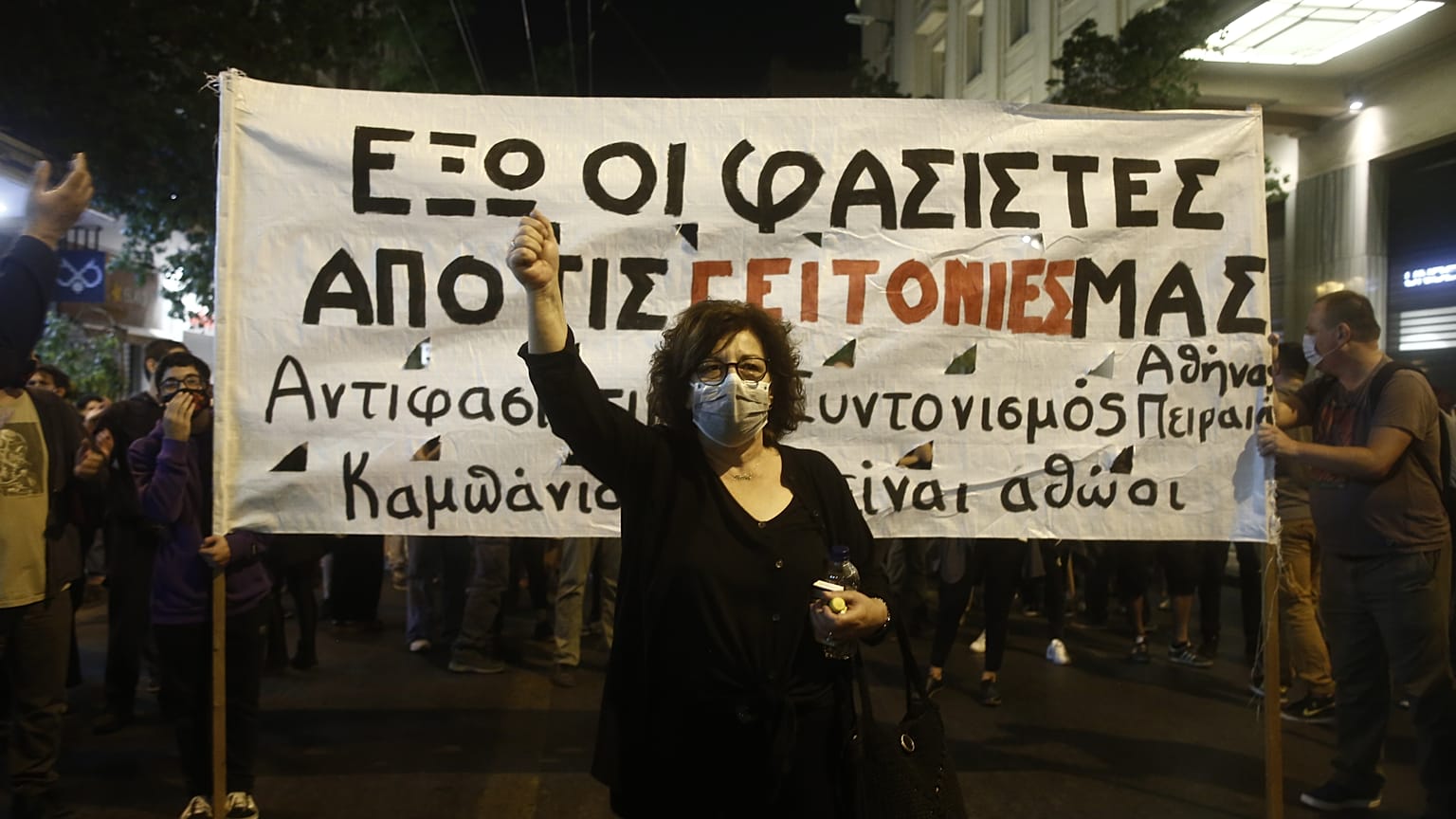 Η Μάγδα Φύσσα, μητέρα του δολοφονημένου Παύλου Φύσσα