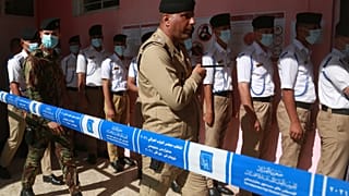 التصويت المبكر للقوات الأمنية في الانتخابات البرلمانية المقررة الأحد في العراق.
