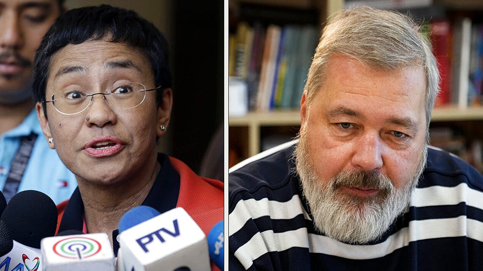 Maria Ressa fülöp-szigeteki és Dimitrij Muratov orosz díjazottak