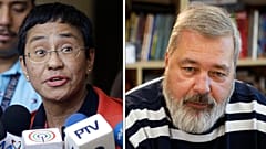 Maria Ressa fülöp-szigeteki és Dimitrij Muratov orosz díjazottak