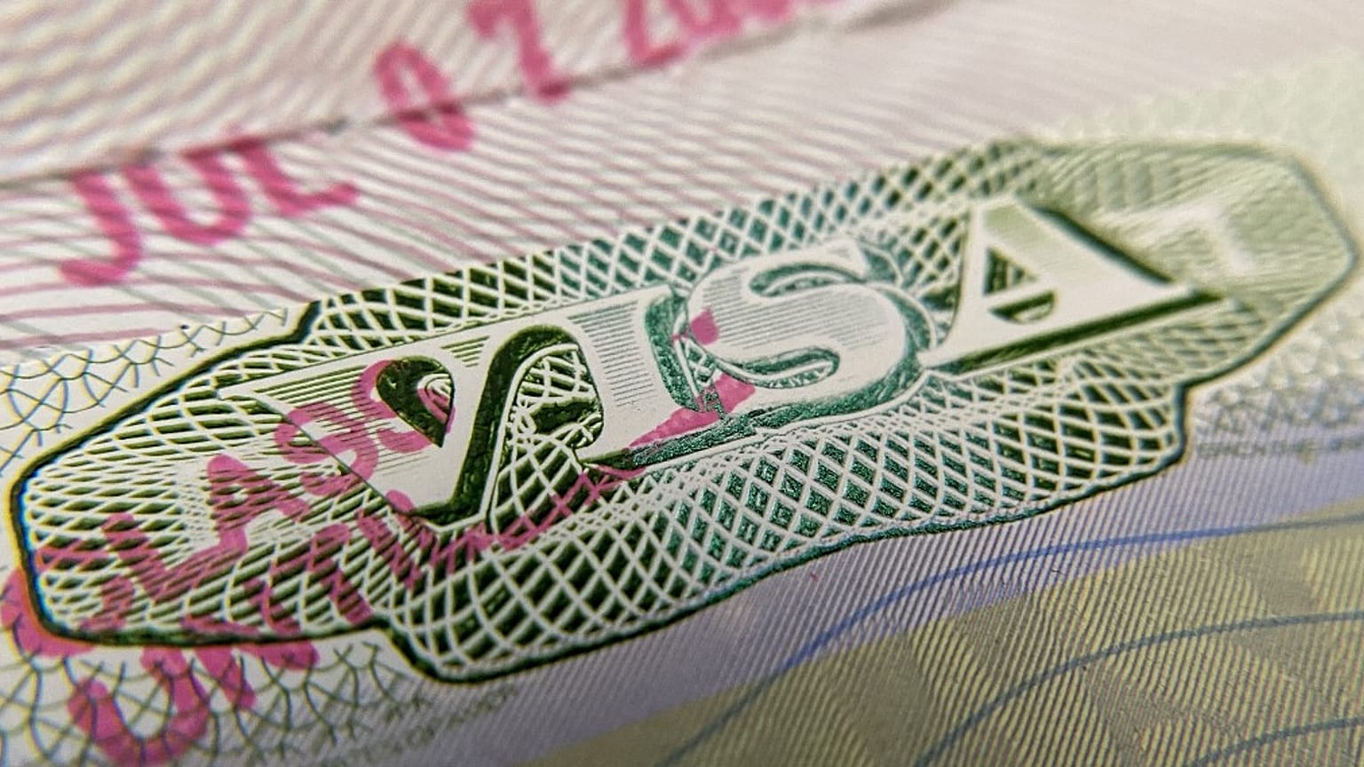 Bir pasaportun vize sayfası