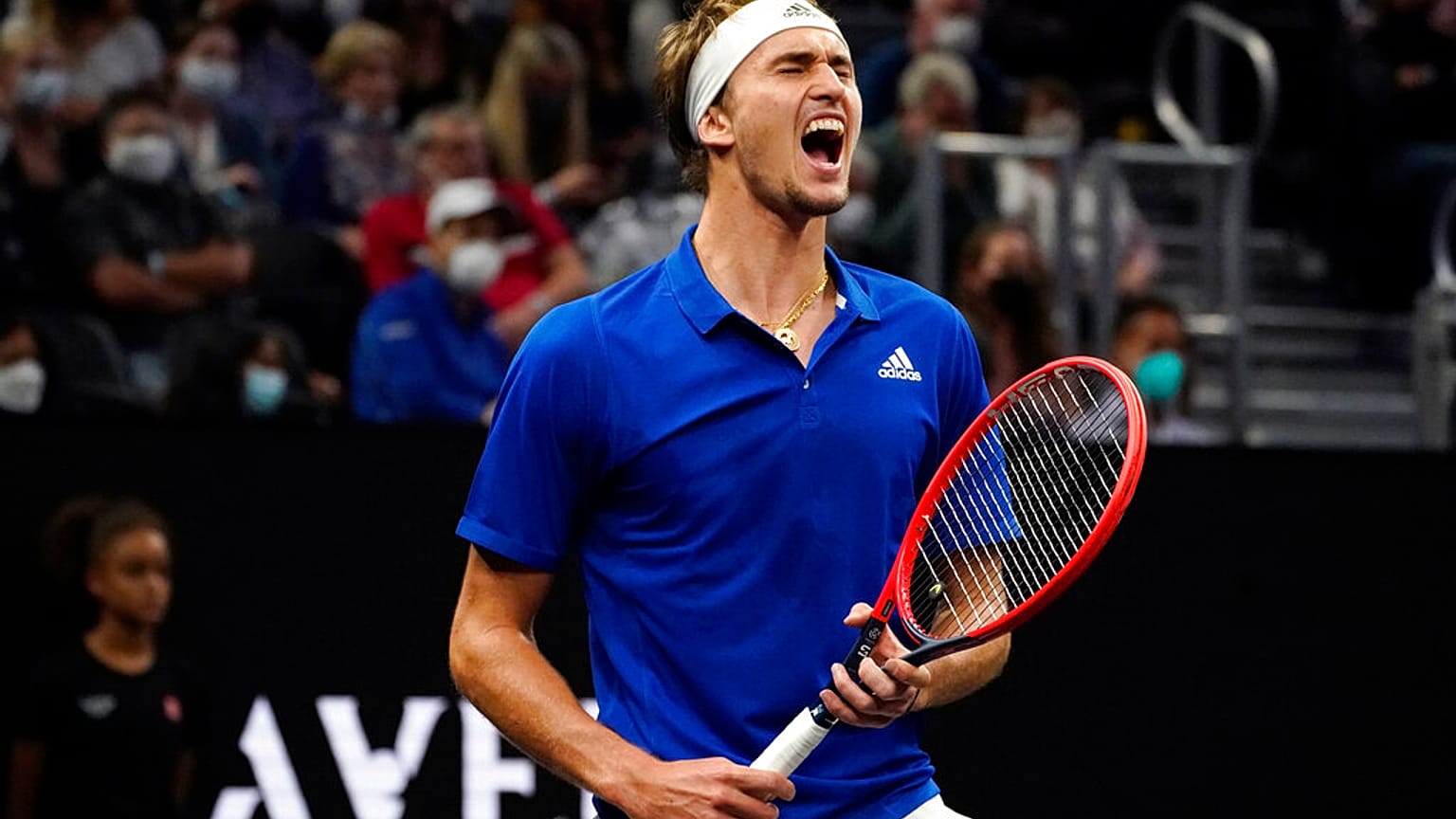Alexander Zverev beim Laver Cup Tennis Turnier in Boston