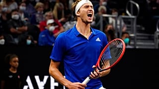 Alexander Zverev beim Laver Cup Tennis Turnier in Boston