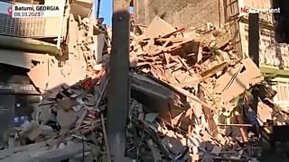 گرجستان؛ مرگ دست‌کم ۹ نفر در پی فروریختن ساختمان در شهر بندری باتومی 