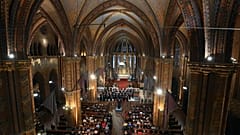 Az első Liszt Ünnep Nemzetközi Kulturális Fesztivál nyitókoncertje a Mátyás-templomban 2021. október 8-án.