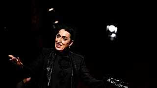 A atriz espanhola Rossy de Palma na cerimónia de abertura, em Lyon