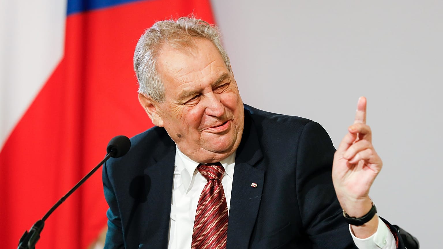 The President of the Czech Republic Milos Zeman on June 10, 2021.