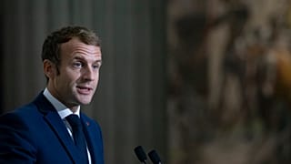 إيمانويل ماكرون في باريس. 2021/10/09