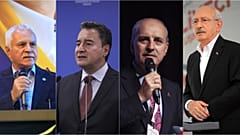 CHP lideri Kemal Kılıçdaroğlu, DEVA Partisi lideri Babacan, AK Parti Genel Başkan Yardımcısı Numan Kurtulmuş, İYİ Parti Teşkilat Başkanı Koray Aydın,