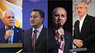 CHP lideri Kemal Kılıçdaroğlu, DEVA Partisi lideri Babacan, AK Parti Genel Başkan Yardımcısı Numan Kurtulmuş, İYİ Parti Teşkilat Başkanı Koray Aydın,