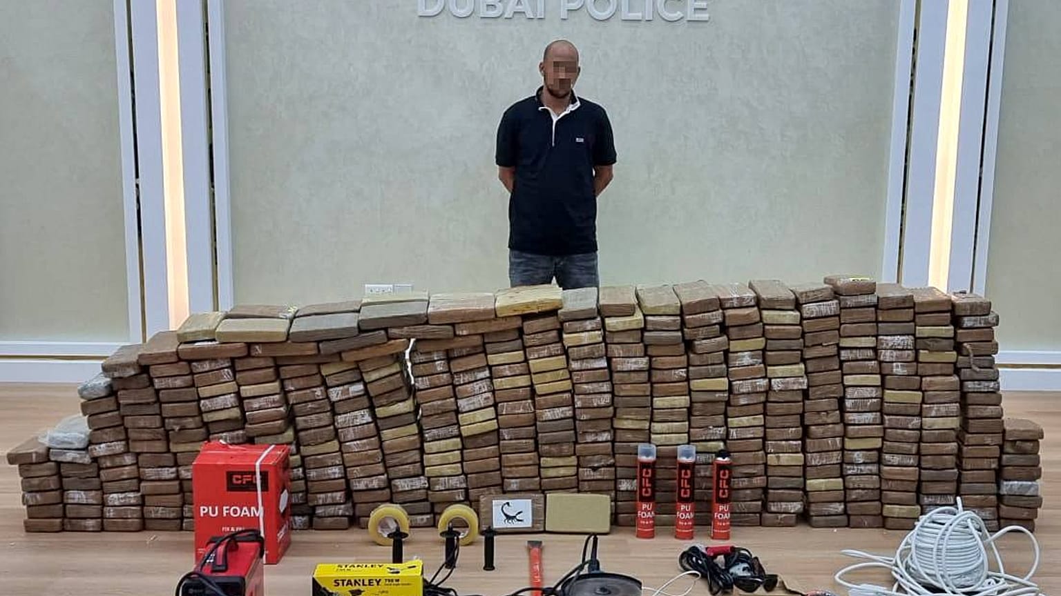 الكوكايين المضبوط في عملية العقرب