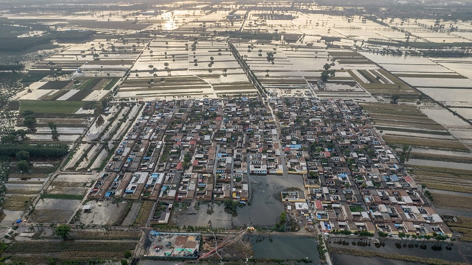 A chuva intensa vai continuar a cair na província de Shanxi, de acordo com as previsões