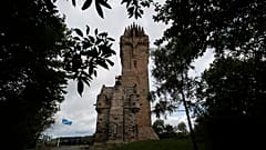 The National Wallace Monument in Stirling, built to honor Sir William Wallace, the 13th century Scottish independence hero who defeated English invaders in 1297