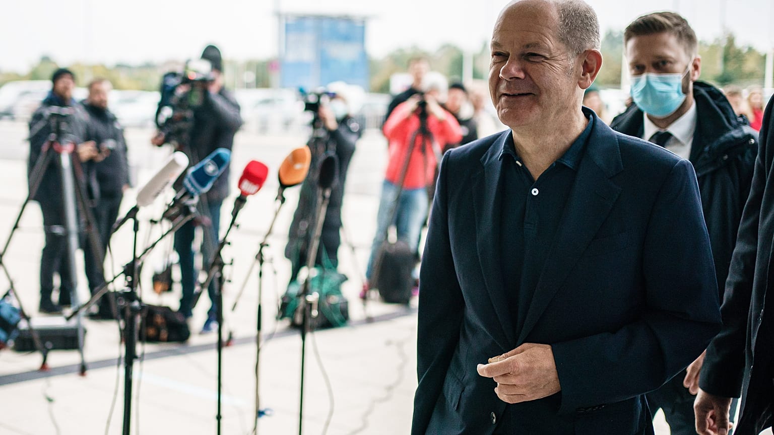 Olaf Scholz, a Német Szociáldemokrata Párt (SPD) kancellárjelöltje 