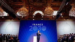 Emmanuel Macron à l'Elysée le 12 octobre 2021