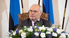 Estonia's new President Alar Karis is pictured following his election in a second round of voting on August 31, 2021 in Tallinn.