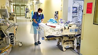 Auf einer Intensivstation in Gera in Deutschland