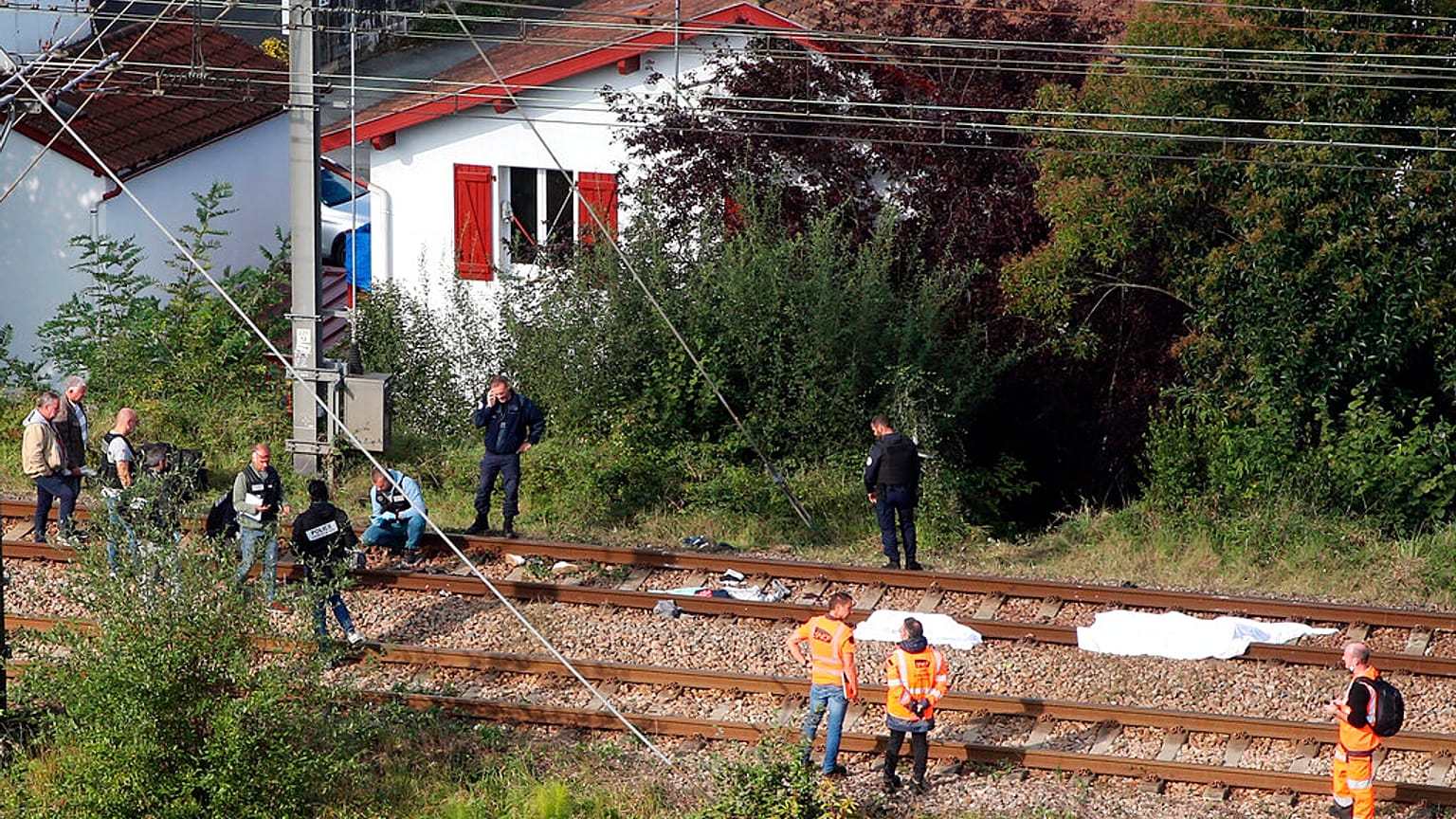 Cuerpos de los migrantes arrollados en las vías