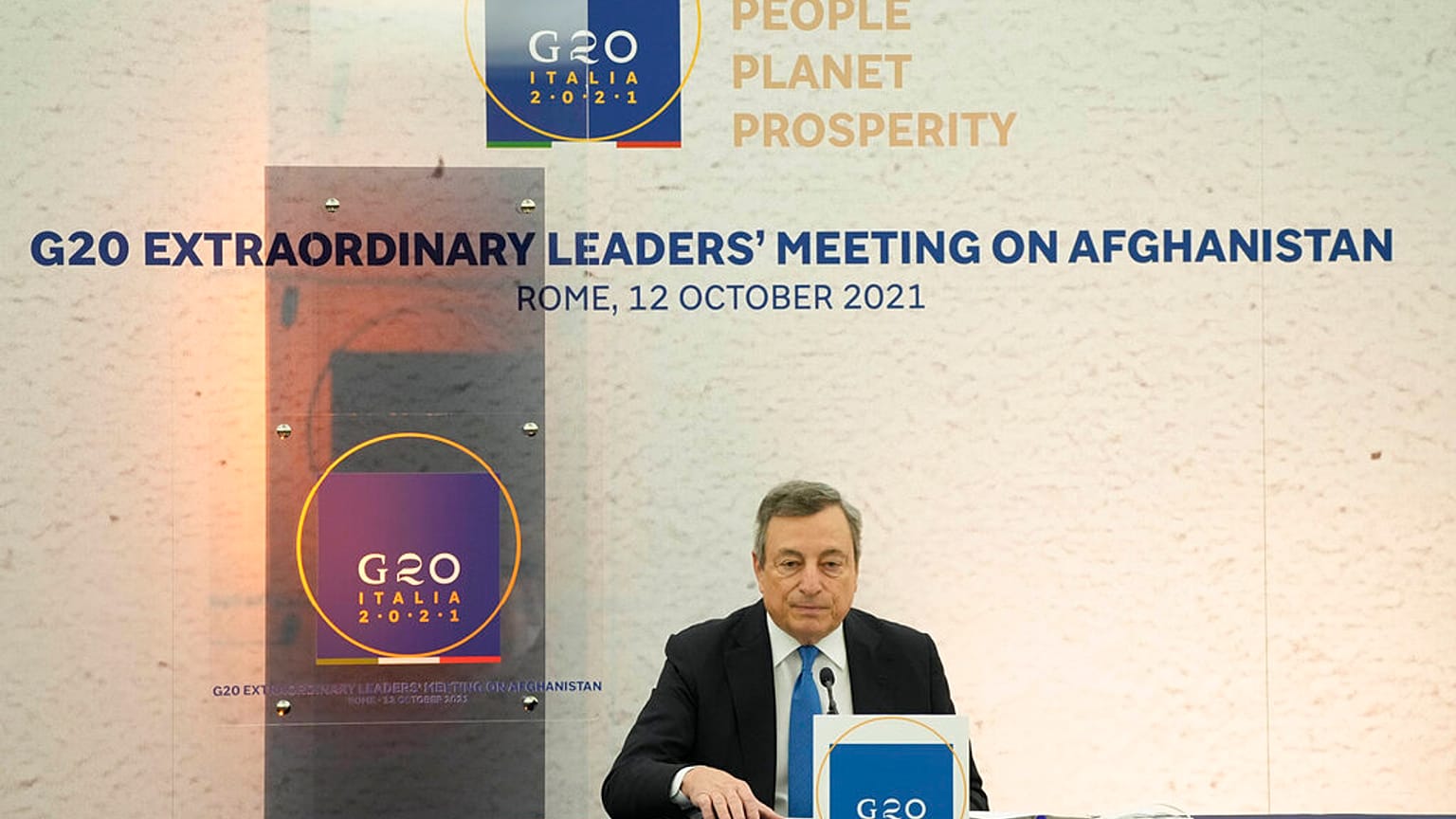 G20 Olağanüstü Liderler Zirvesi İtalya Başbakanı Mario Draghi'nin girişimiyle toplandı