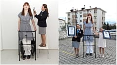 Die Türkin Rumeysa Gelgi wurde von Guinness World Records als größte Frau der Welt bestätigt