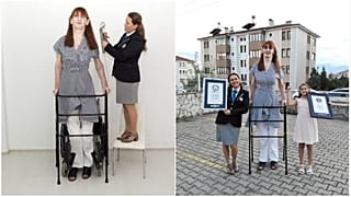 Die Türkin Rumeysa Gelgi wurde von Guinness World Records als größte Frau der Welt bestätigt