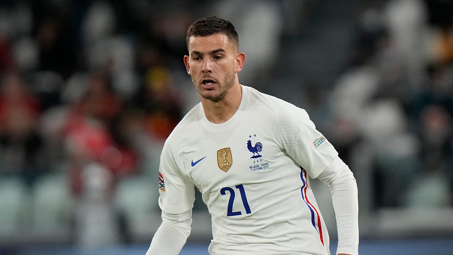 Lucas Hernandez, pictured in action during last week's UEFA Nations League semi-final against Belgium.