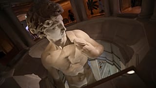 The 3D re-production of Michelangelo's David, on display at The Italy pavilion in Dubai.