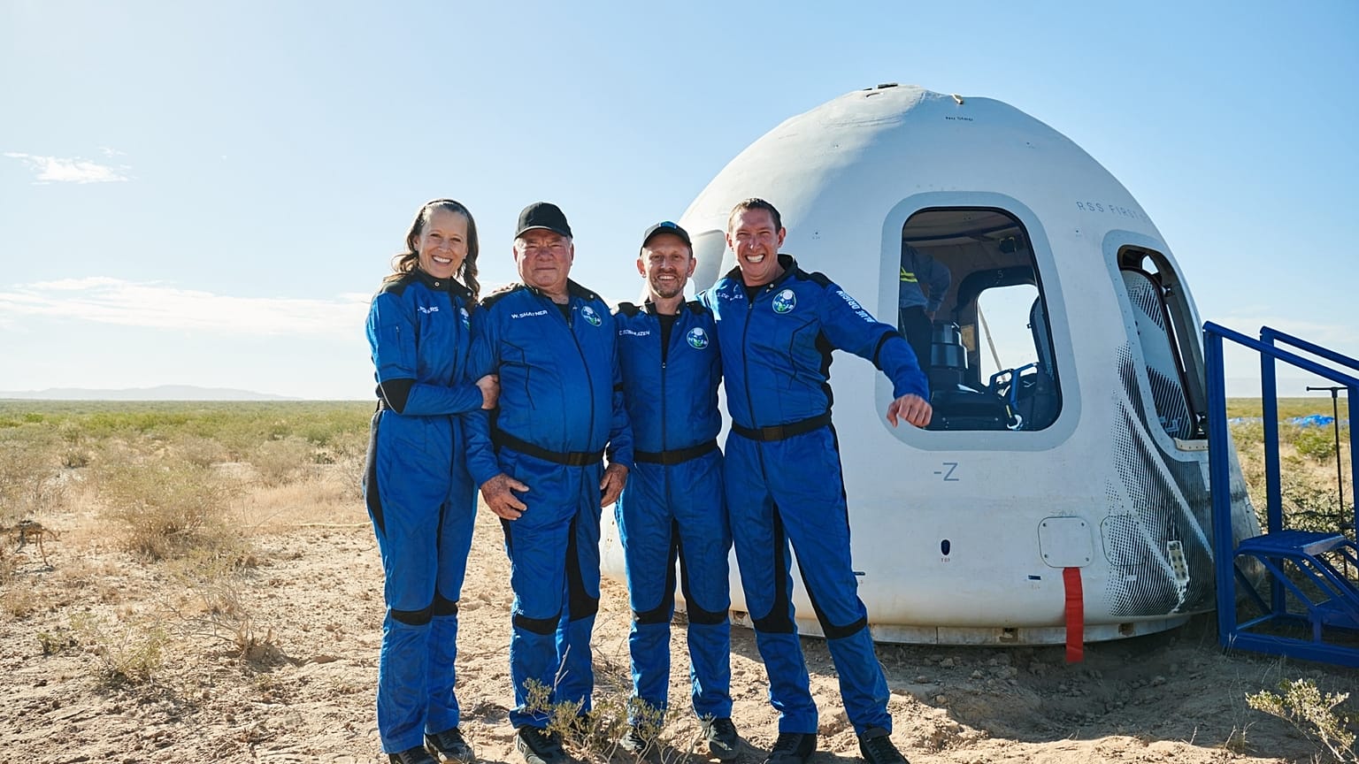 William Shatner and the Blue Origin astronauts