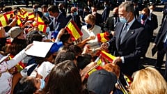 Merkel y Felipe VI en Yuste