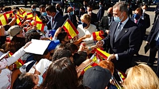 Merkel y Felipe VI en Yuste