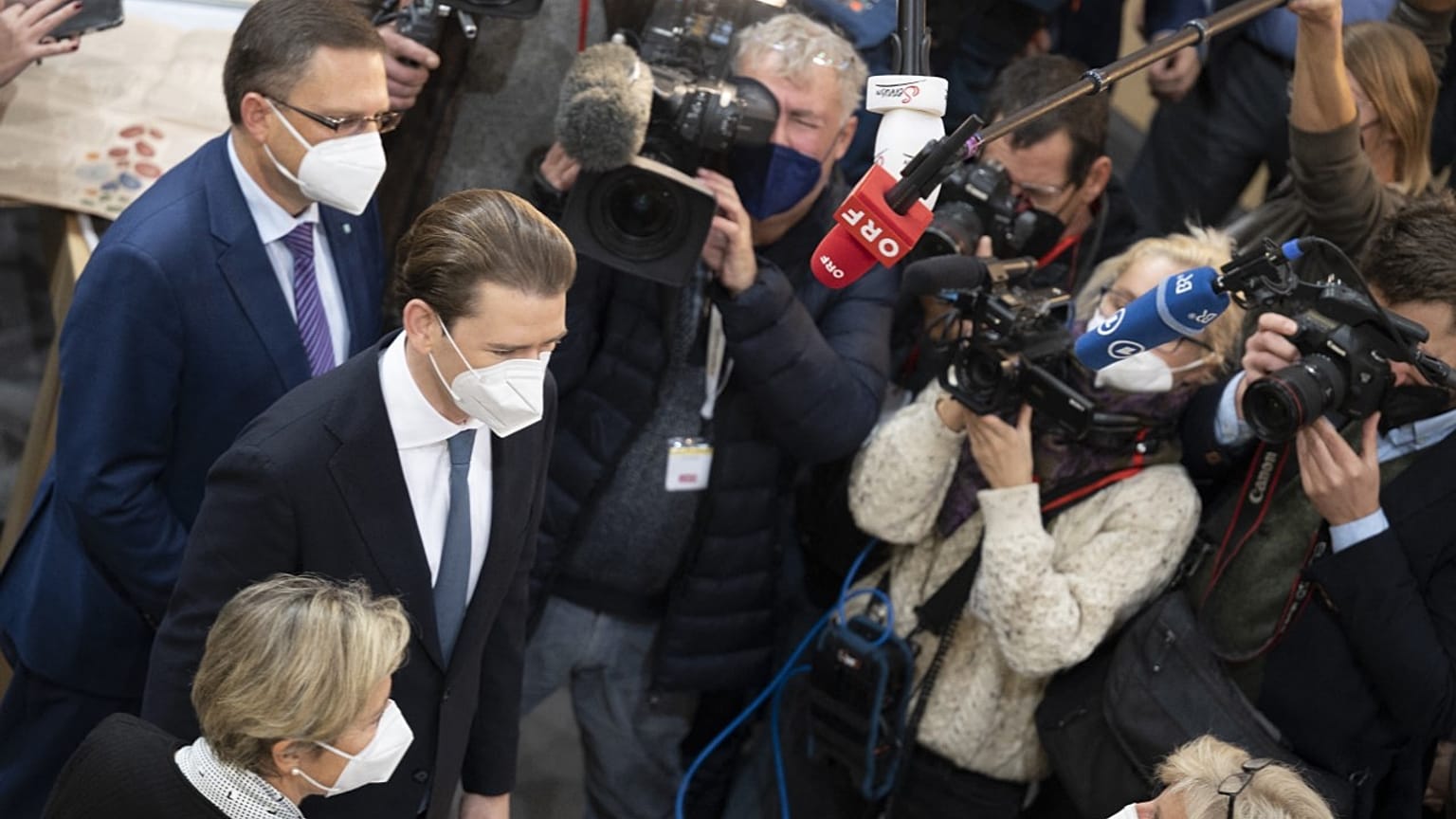 Sebastian Kurz at the Austrian parliament 