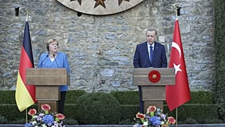 Almanya Başbakanı Angela Merkel - Cumhurbaşkanı Recep Tayyip Erdoğan