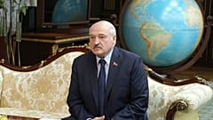 الرئيس البيلاروسي ألكسندر لوكاشينكو في مينسك، بيلاروسيا.