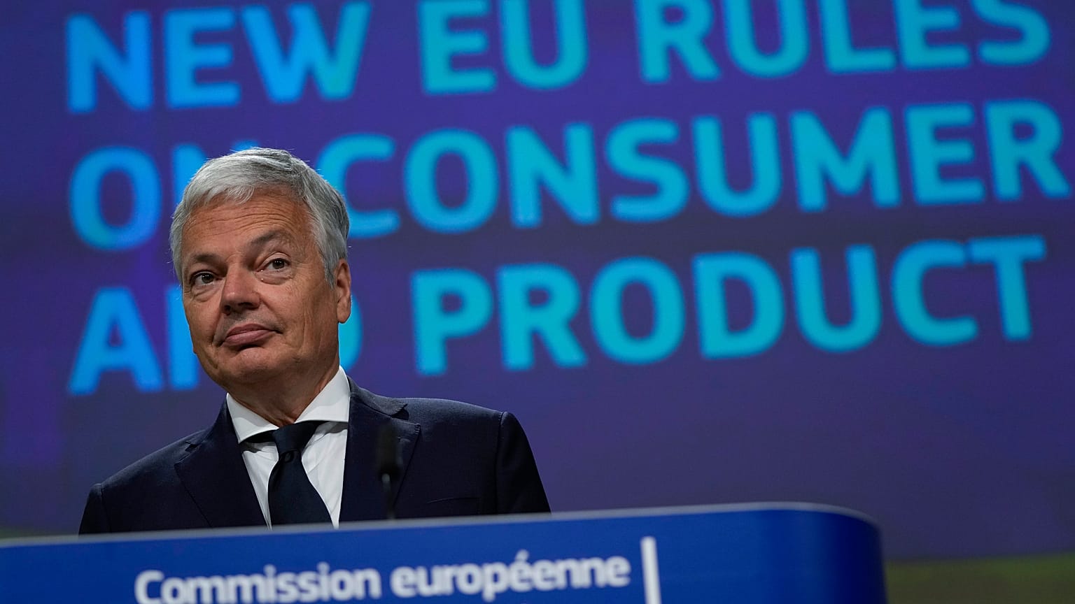 Didier Reynders igazságügyi biztos Brüsszelben