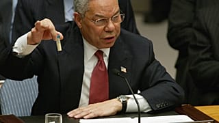 Колин Пауэл на заседании Совбеза ООН по вопросу о мерах в отношении Ирака, 2003