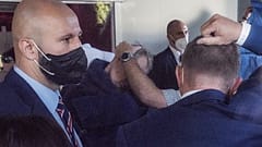 Cumhurbaşkanı Zeman'ın hastaneye kaldırıldığı sırada çekilen bir kare
