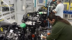 Arbeiter im Skoda-Werk Mlada Boleslav (Aufnahme aus dem Jahr 2019)