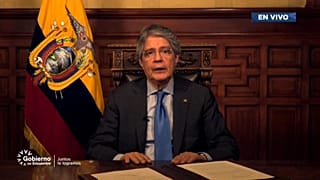 El presidente de Ecuador, Guillermo Lasso, anuncia el estado de excepción