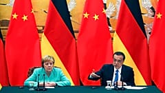 Abschiedsgespräch Merkels mit Chinas Ministerpräsident Li Keqiang 