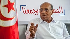 الرئيس الأسبق المنصف المرزوقي في تونس. 