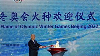 Олимпийский огонь привезли в Пекин 20.10.2021